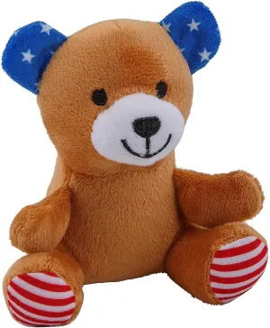 Fun Express 4 1/4" x 4 1/2" Patriotic Stars & Stripes Stuffed Bears - 12 Pc.