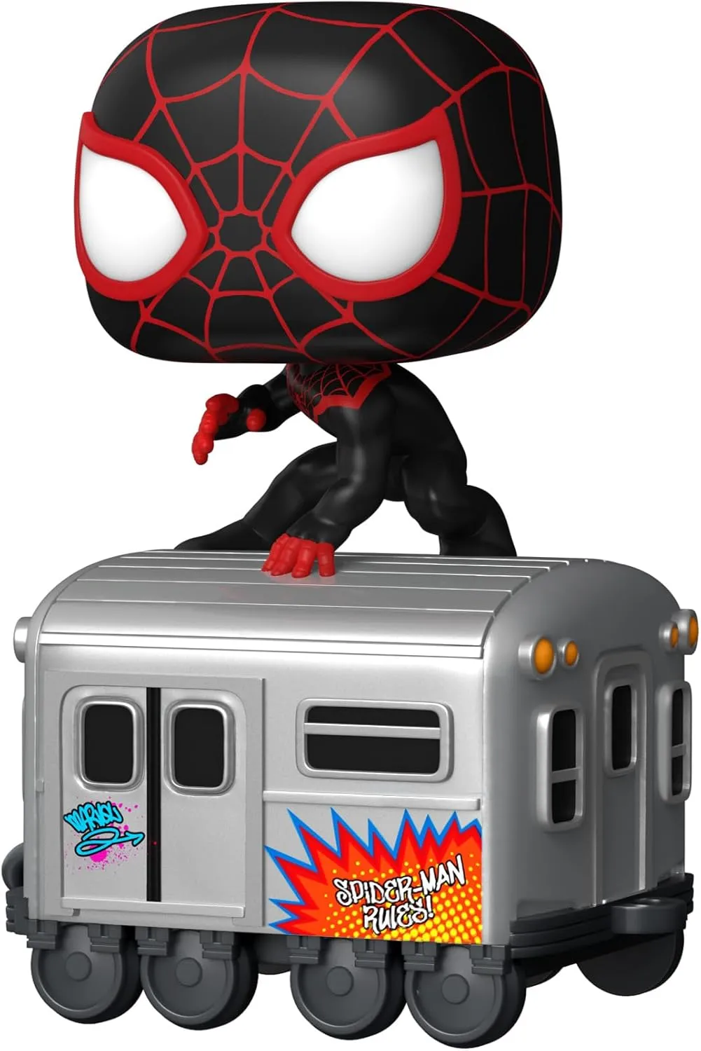 Funko POP! Trains: Disney 100 - Marvel, Miles Morales on Subway Car - Spider-Man - Collectable Vinyl Figure - Gift Idea - Official Merchandise - for Kids & Adults - Movies Fans