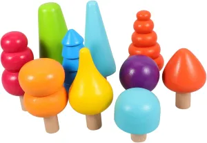 GALPADA 1 Set Wooden Tree Montessori Trees for Preschool Decorations for Creativity and Visual Development