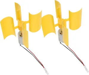 GANAZONO 2Pcs Compact Generator Efficient Small Wind Energy Device for Home Outdoor Use Educational Science Experiment Tool Durable Design