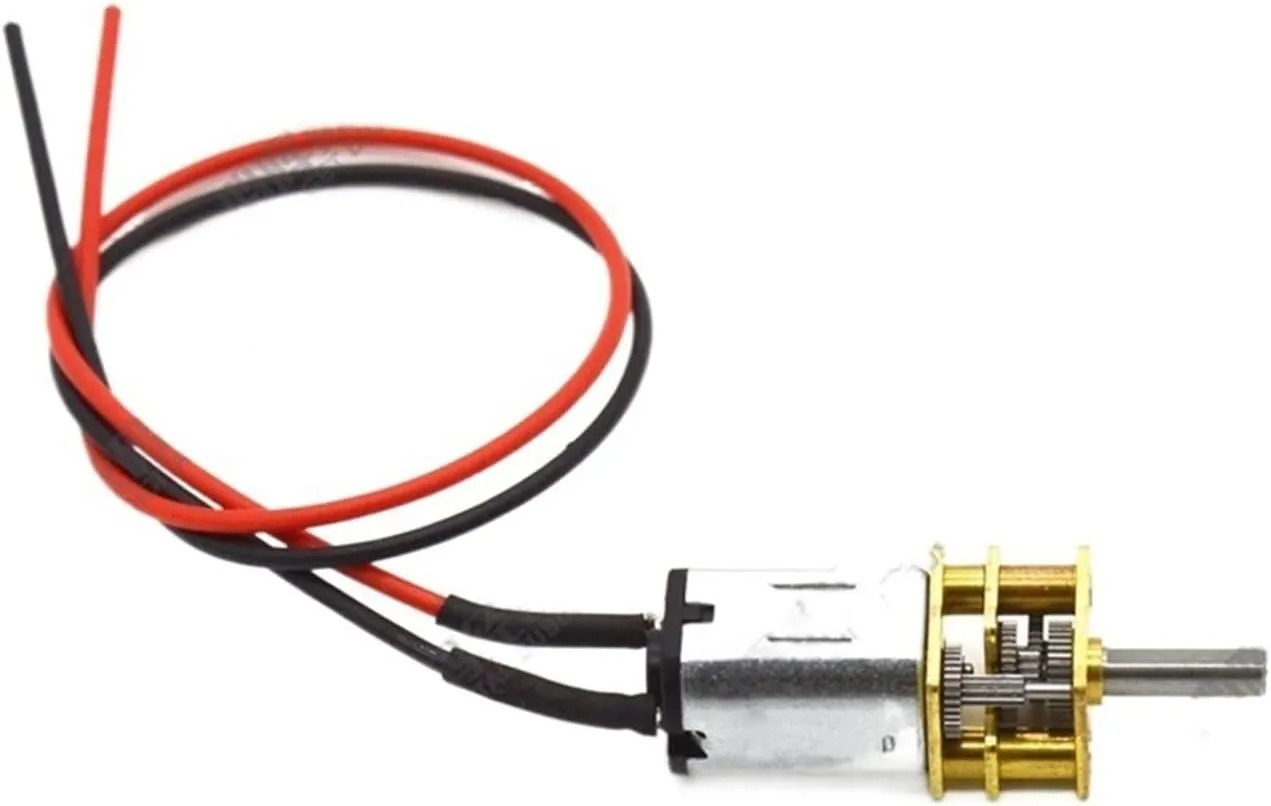 Gear electronic starter 12V N20 Geared electronic starter with Wire, GA12-N20 Low Speed Smart Car electronic starter, Mini Metal Gear Reduction DC electronic starter Electric Accessories(100rpm)