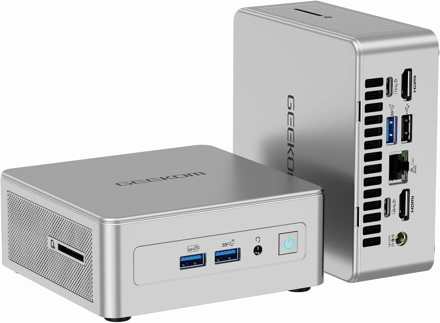 GEEKOM AE8 AI Mini PC, AMD Ryzen 9 8945HS Mini Computers(Up to 5.2GHz),32GB DDR5 RAM 1TB M.2 NVMe Gen4*4 SSD Windows 11 Pro Mini Desktop PC AMD Ryzen AI/Radeon 780M/Quad Display/8K/USB4/WIFI6E/BT5.2