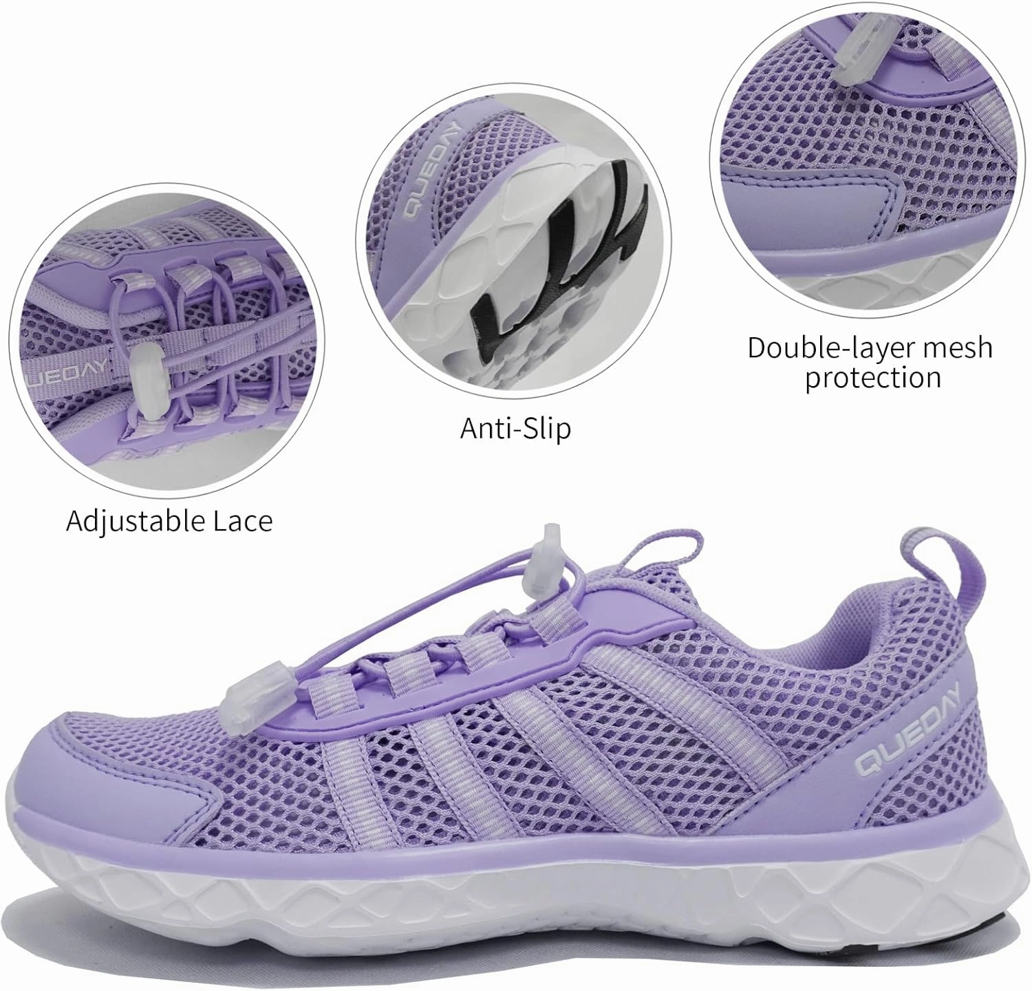 Generic Queday Water Shoes for Women Men Quick Dry Barefoot Shoes Lightweight Athletic Sports Aqua Socks Outdoor Swim Fishing Hiking Diving Surf Walking Kayaking