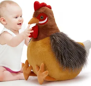 Giant Chicken Stuffed Animal, Realistic Jumbo Hen Plush Toy, 25.5" Cute Stuffed Rooster for Kids Girls Boys on Easter Christmas Birthday, Soft Farm Stuffed Animals Gift