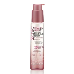 GIOVANNI 2chic Frizz Be Gone Anti-Frizz Polishing Serum - Anti Frizz Natural Hair Smoothing Formula with Shea Butter & Sweet Almond Oil, No Parabens, Color Safe Hair Oil Serum - 2.75 oz