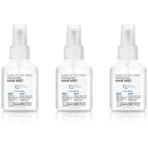 GIOVANNI Shine of the Times Finishing High-Gloss Hair Mist - Anti Frizz, Color Safe, Salon Quality, Cruelty-Free, No Parabens, Infused with Natural Botanical Ingredients - 4.3 oz (3 Pack)