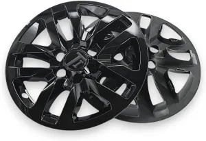 Gloss Black Chrome Delete Wheel Skin Rim Cover Hubcaps 18 Inch Snap-On, Compatible with Chevy Silverado 1500 2019-2021, Chevy Suburban and Tahoe 2021-2024 Set of 4