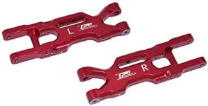GPM for Losi 1/18 Mini-T 2.0 2WD Stadium Truck Upgrade Parts Aluminum Rear Lower Arms - 2Pc Set Red