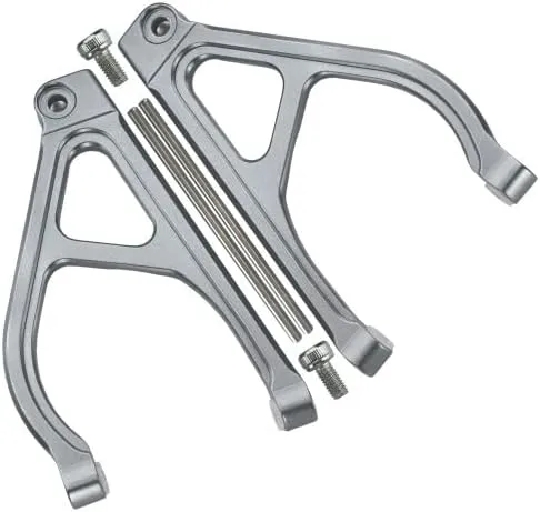 GPM For Traxxas 1/16 Mini E-Revo, Mini Summit Upgrade Parts Aluminum Rear Upper Arm - 1Pr Set Silver