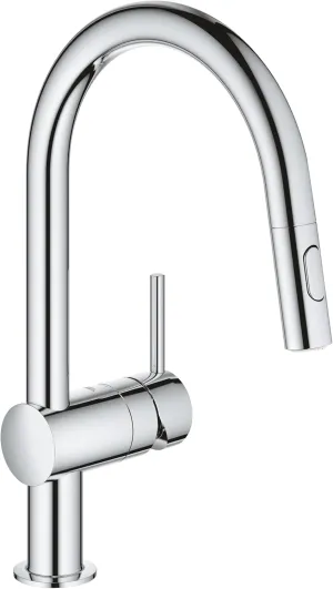 GROHE 32321002 Minta Single Lever Sink Mixer Tap, 2 Spray, Chrome