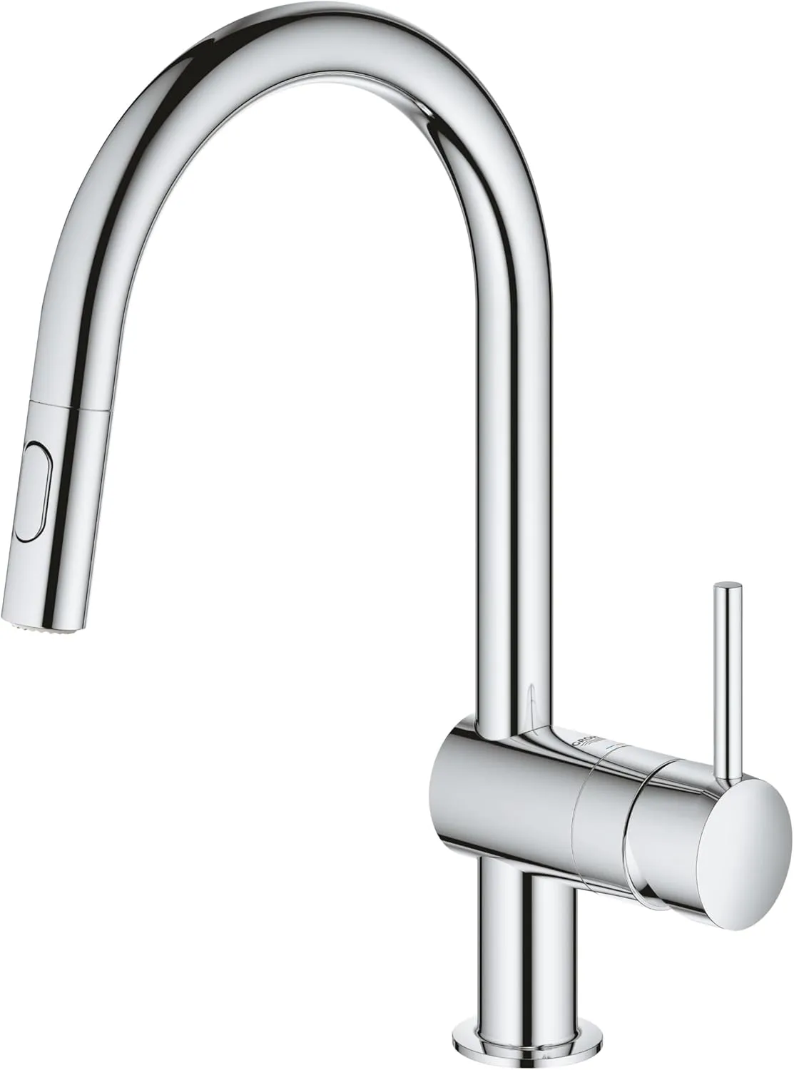 GROHE 32321002 Minta Single Lever Sink Mixer Tap, 2 Spray, Chrome