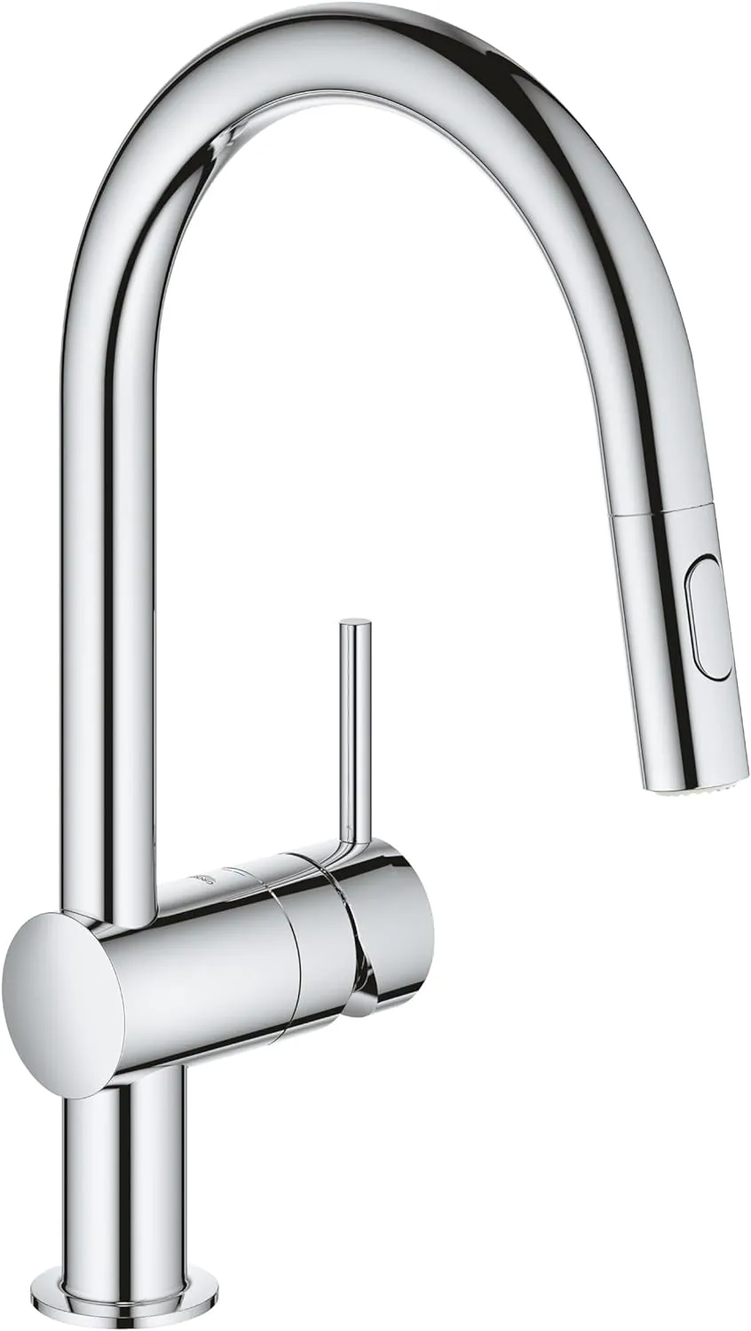 GROHE 32321002 Minta Single Lever Sink Mixer Tap, 2 Spray, Chrome