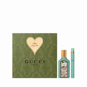 Gucci Flora Gorgeous Jasmine Gift Set, 50 ml EDP Spray   10 ml EDP Mini Spray - Hard Box