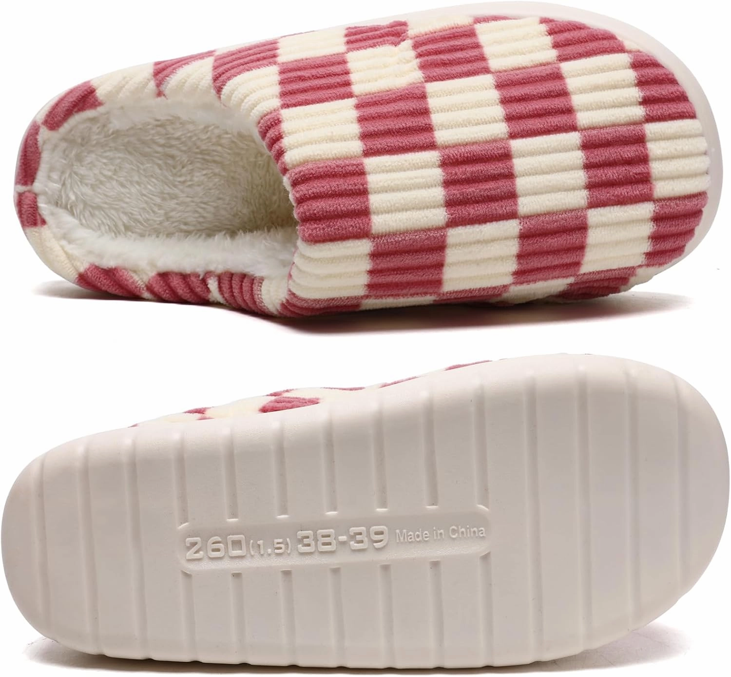 Guyarns House Slippers for Women & Men - Fuzzy, Casual Indoor/Outdoor Shoes with Memory Foam & Faux Fur Lining