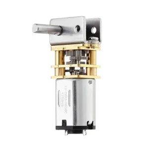 GW12N20 DC 6V 12V Worm Gear Motor Low Speed Ultra Mini Gear Box Reversible Electric Engine for Smart Car Robot 1Pcs(200rpm,6V)