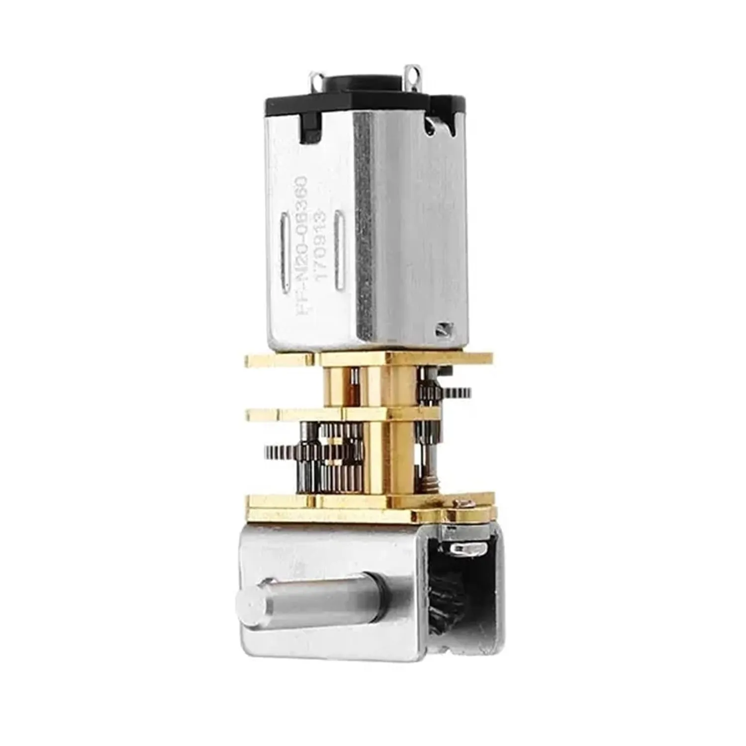 GW12N20 DC 6V 12V Worm Gear Motor Low Speed Ultra Mini Gear Box Reversible Electric Engine for Smart Car Robot 1Pcs(200rpm,6V)