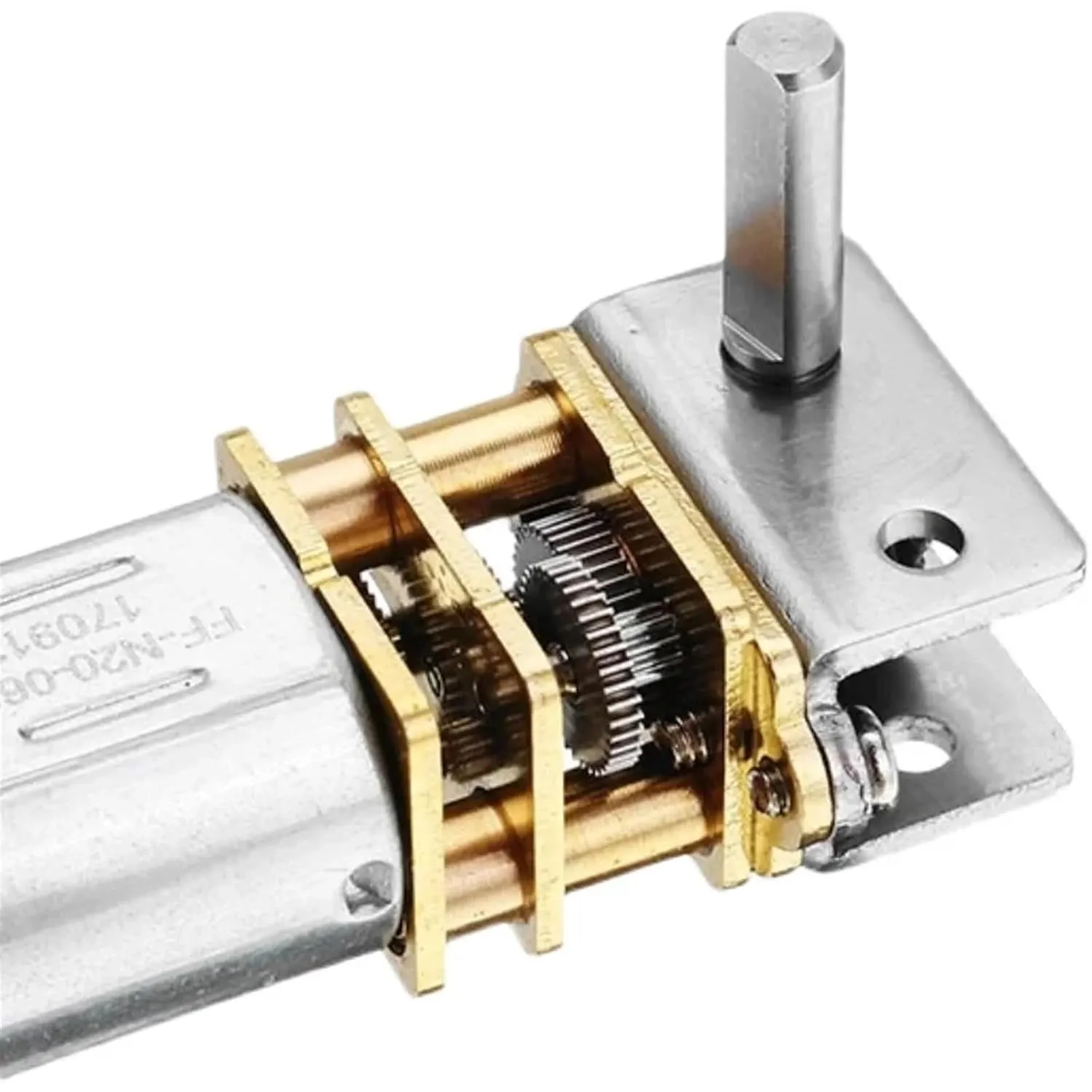 GW12N20 DC 6V 12V Worm Gear Motor Low Speed Ultra Mini Gear Box Reversible Electric Engine for Smart Car Robot 1Pcs(200rpm,6V)
