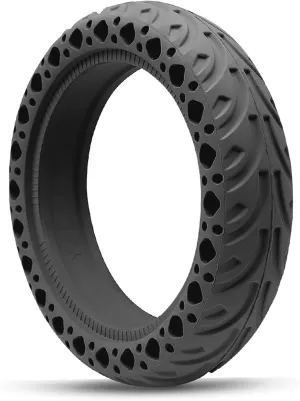 GYL 10X2.125, 50/75-6.1 Tubeless Tire Replacement for Segway Ninebot d40x F25 F30 Gotrax G4 Turboant X7 Hiboy S2 Pro MAX Honeycomb Front Rear Wheels, 10x2/54-152 Rubber Solid Tyre