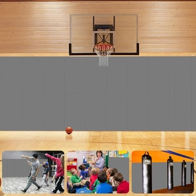 Gym Wall Padding for Gym Wall Pad for Kids Wall Padding 2" Thick Gym Padding for Wall Mat 4" Thick Wall Protection Pads, Durable Waterproof Wall Pad for Safety[Colorful]