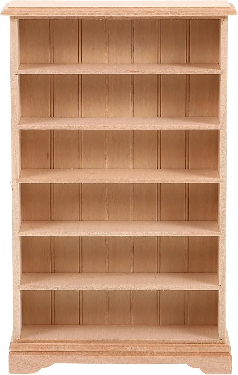 HANABASS 1:12 Dollhouse Storage Cabinet Wooden Dollhouse Furniture Miniature Bookshelf Display Shelf Accessories for Doll House Decor