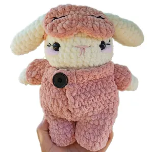 Handmade Amigurumi Bunny Plush – Soft Crochet Stuffed Rabbit Toy – Cute Gift for Babies, Kids & Adults – Sleep Buddy & Room Decor