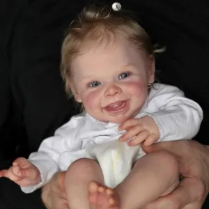 Happy Reborn Baby Dolls 20 inch Girl Realistic Newborn Baby Doll Real Reborn Silicone Baby Doll Soft Baby Weighted Doll Handmade Gifts for Toddler Kids for Age 3  