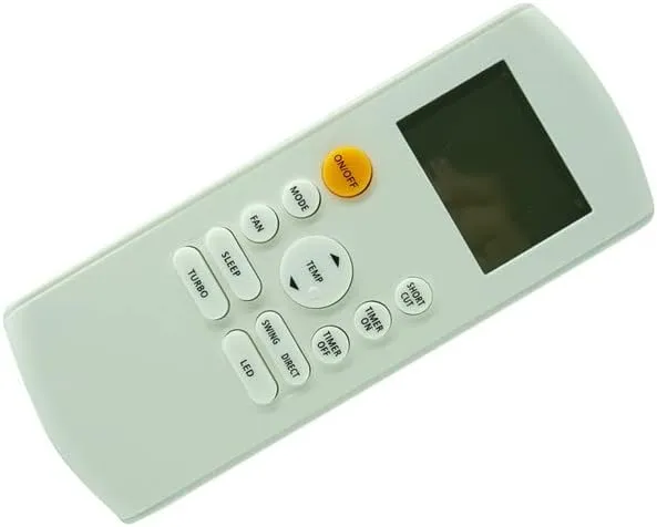 HCDZ Replacement Remote Control for MrCool A-12-HP-115B-MS A-18-HP-230B-MS A-24-HP-230B-MS A-09-HP-115B-LG A-12-HP-230B-LG A-09-HP-230B-MS Smart Ductless Mini Split Air Conditioner