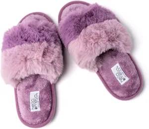 Hello Mello Cotton Candy Stylish Comfy Eco-Friendly Indoor Outdoor Super Plush Open Toe Puff Slippers for Women and Girls