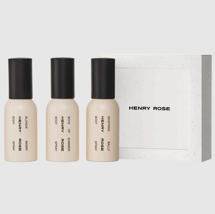 Henry Rose Mini Body Spray Trio Set