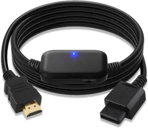 Herfair Wii HDMI Adapter 1080P Upscaler for Nintendo Wii/Wii U Console S/Video Signal Output Support 4:3/16:9 Ratio Display Wii2HDMI Converter (6.56FT, 100% Improved Picture Quality)