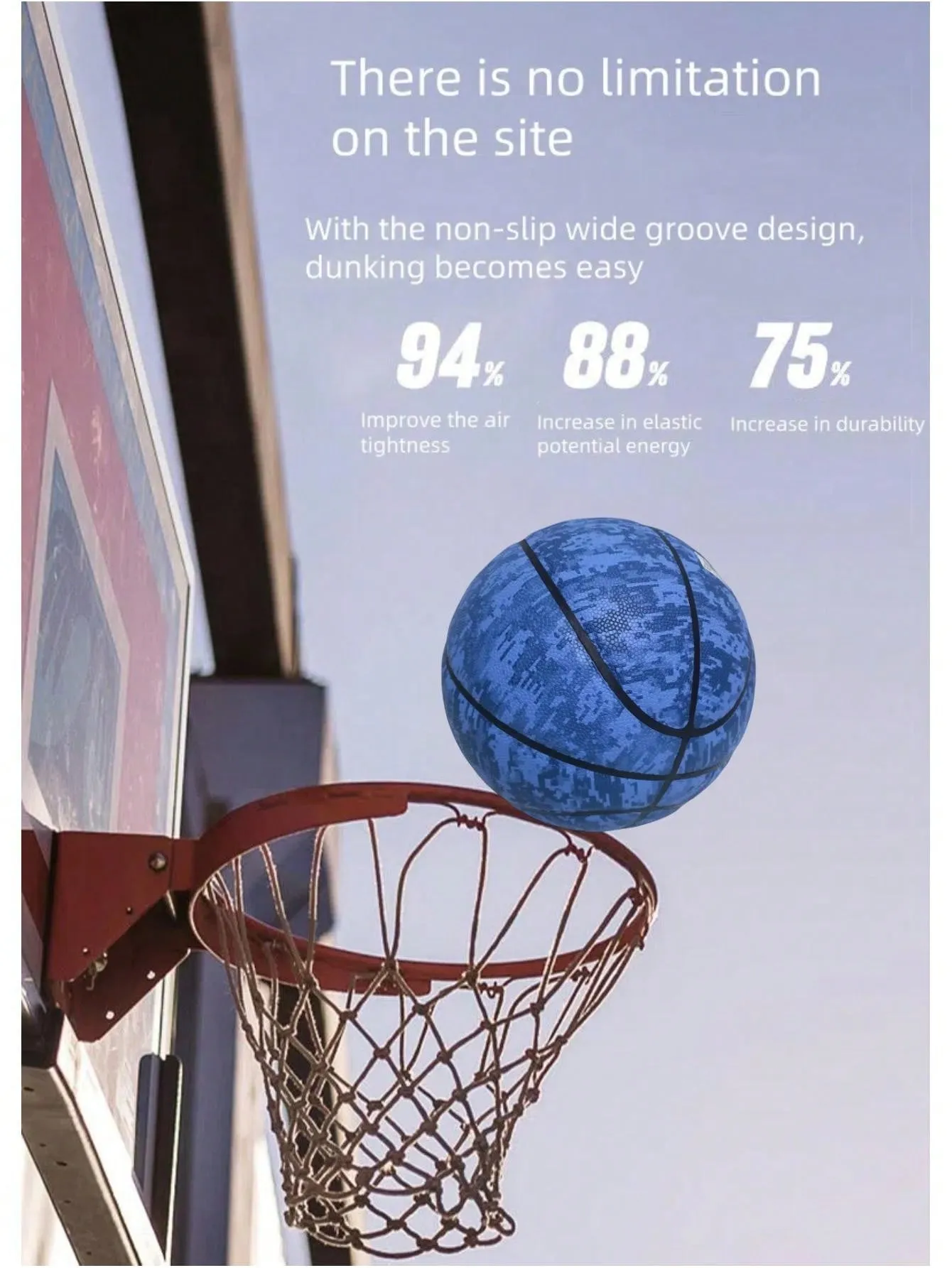 High-Grade PU Handcrafted Non-Slip Fashion Unique Colorful Basketball