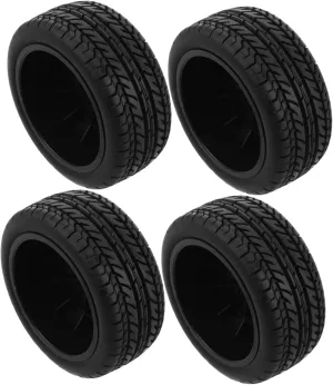 Highspeed Racing Car Tires 4pcs Plastic Tires for Remote Control Sports Car for