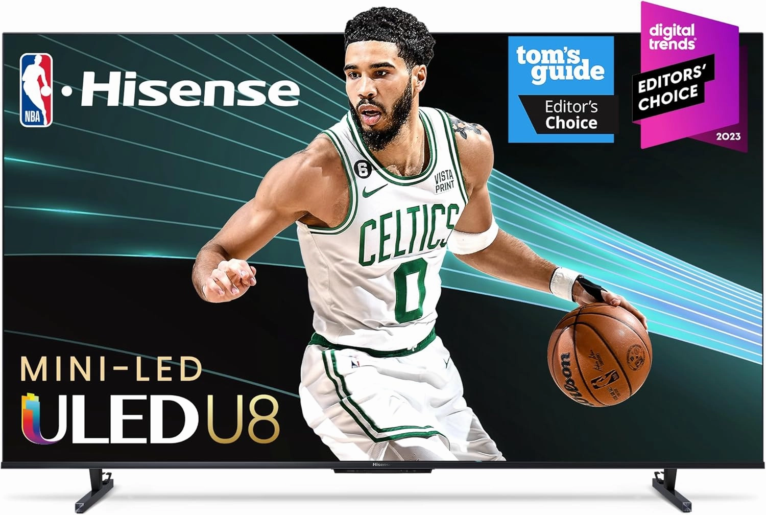 Hisense 100-Inch U8 Mini-LED ULED 4K UHD Google Smart TV (100U8K, 2023 Model) - QLED, Native 144Hz, 1500-Nit, Dolby Vision IQ, Full Array Local Dimming, Game Mode Pro, Alexa Compatibility (Renewed)