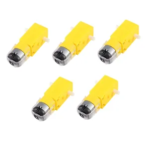 Homoyoyo 5pcs Tt Motor Reduction Motor for Smart Car Robotics High Grade Gears Durable Construction Versatile Voltage Supply High Temperature Resistance