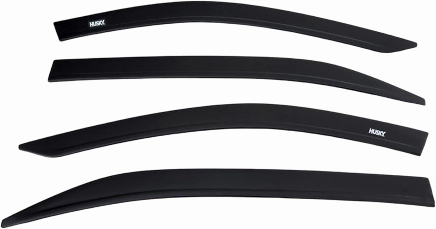 Husky Liners Low Profile Ventvisors/Rain Guards | Fits 2020-2025 Buick Encore GX, 4 pc. | Smoke w/Chrome Trim - 2884030