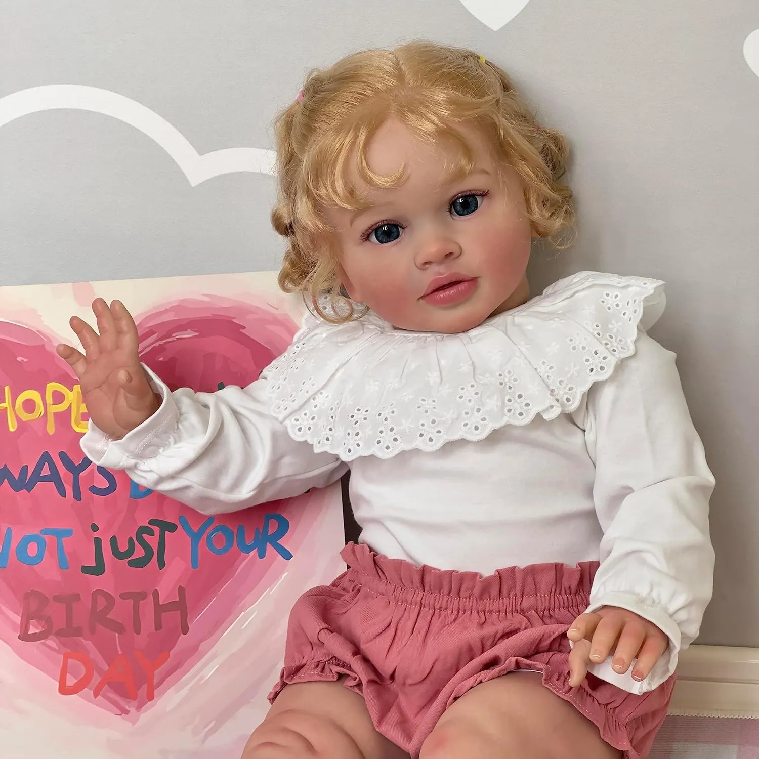 iCradle Reborn Baby Dolls 26inch 68CM Soft Silicone Vinyl Newborn Toddler Baby Doll Handrooted Hair Babies Toys for Kids Age 3 
