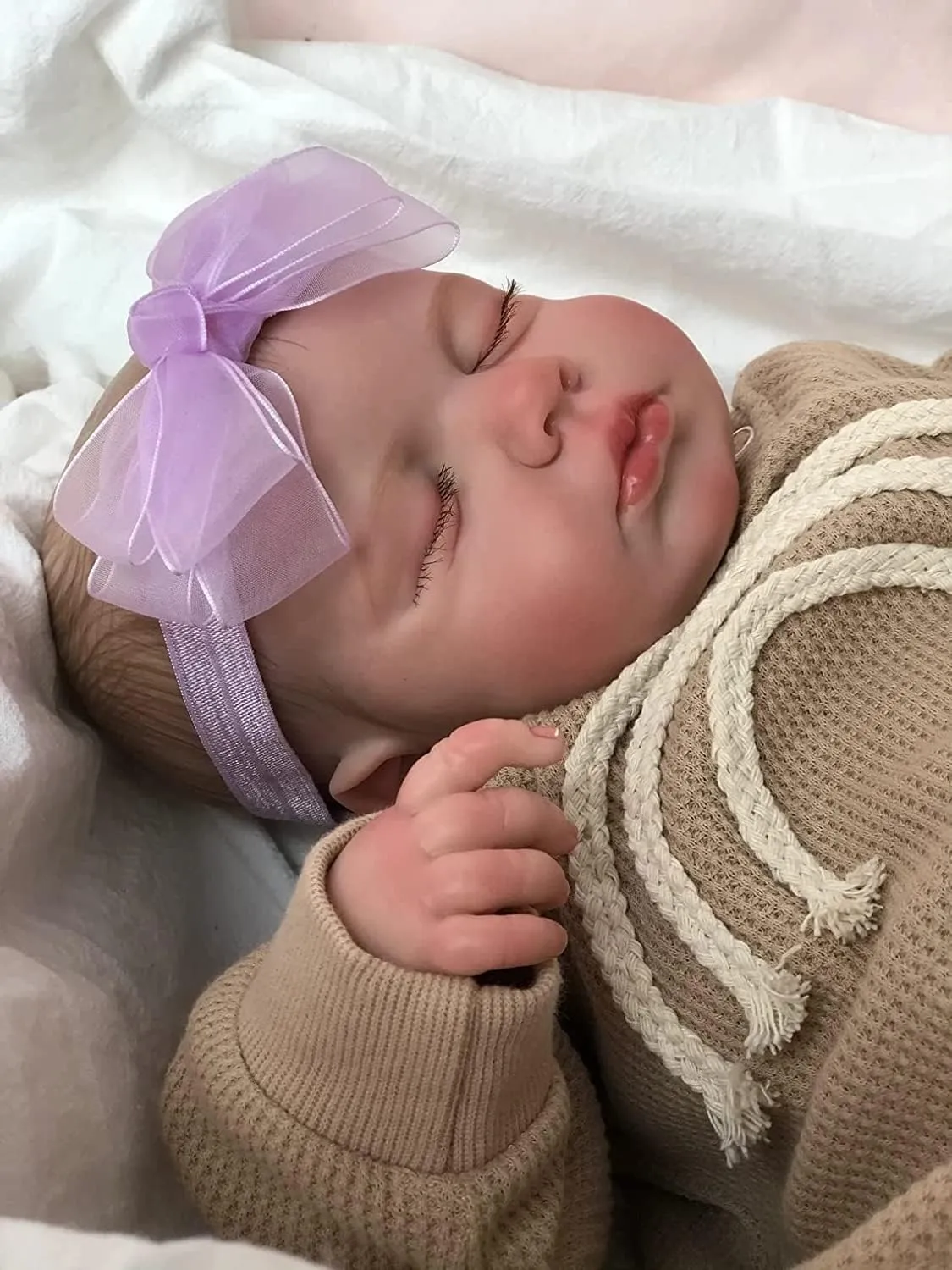 iCradle Reborn Baby Dolls Girl 20inch Lifelike Weighted Newborn Toddler Doll Silicone Sleeping Reborn Doll Toys for Kids Age 3 