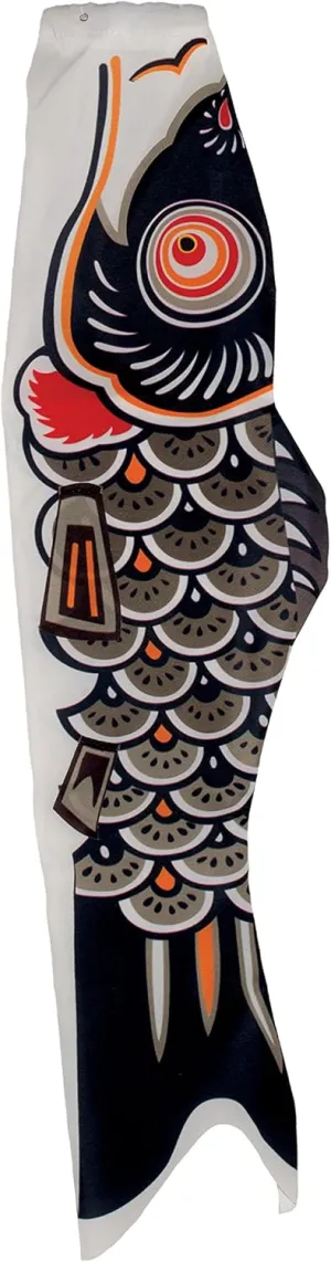 In the Breeze Koi Fish Windsock, 36-Inch, Black