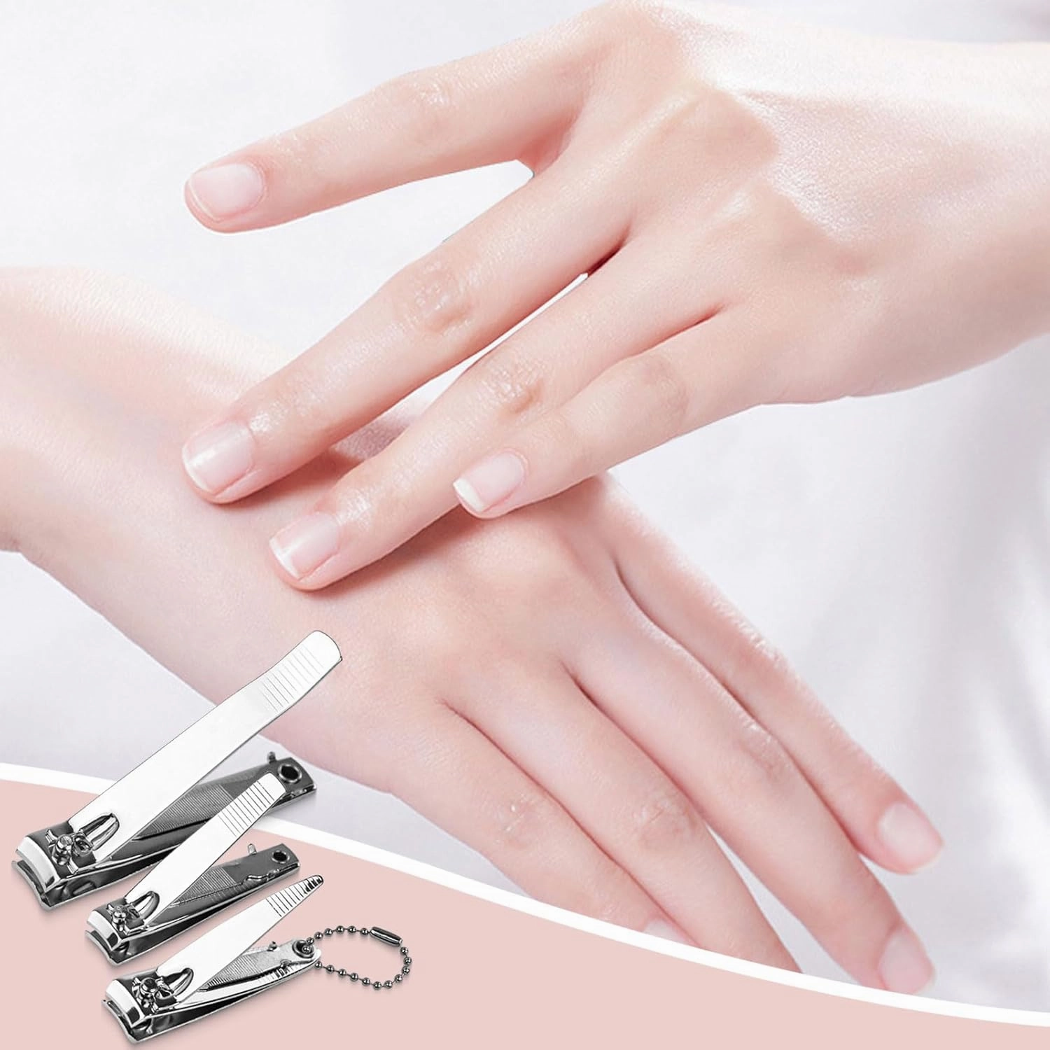 Individually Wrapped Nail Clippers in Bulk Stainless Steel Fingernail Clippers, Sturdy Thick Toenail Clippers Mini Men Women Nail Tip Toenails Cutter Trimmer for Homeless, Travel, Hotel (60 Pcs)