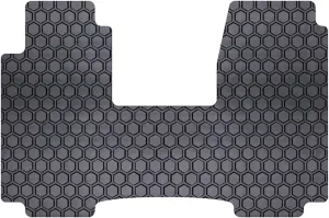 Intro-Tech Automotive Hexomat Front Row Custom Fit Floor Mat for Chevrolet Van Full Size Models, Rubber-like Compound, Black