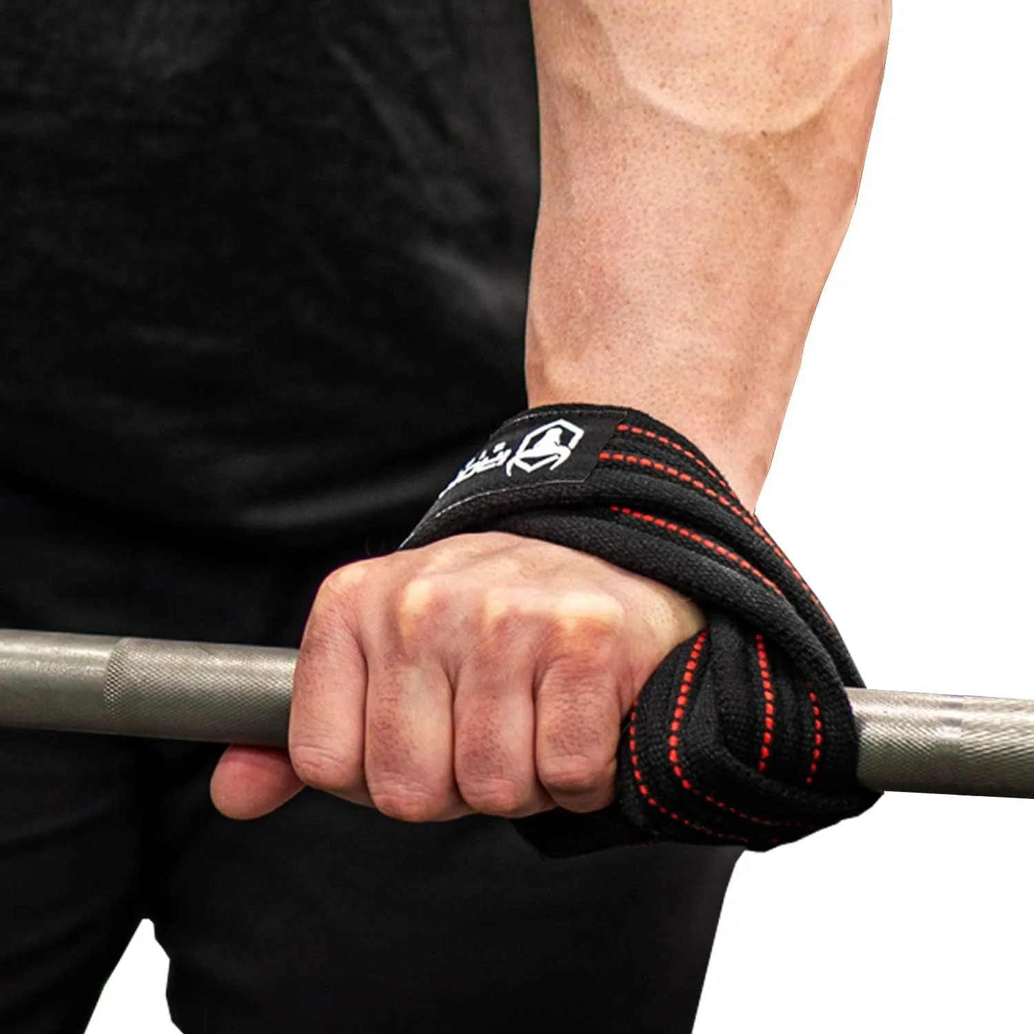 Iron Bull Strength Heavy Duty Lifting Straps for Deadlift - Figure 8 Wrist Straps for Heavy Weight Lifting, Strongman, Powerlifting, Workout and Weightlifting - for Men