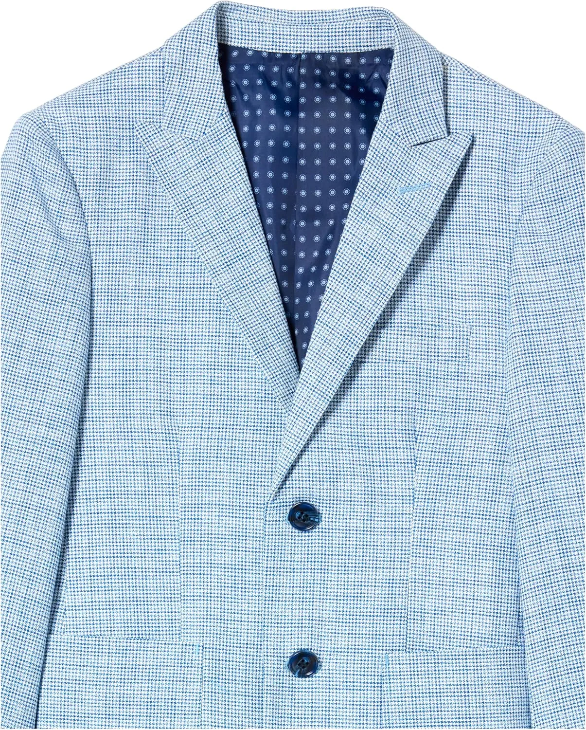 Isaac Mizrahi Slim Fit Boy's Mini Houndstooth Blazer