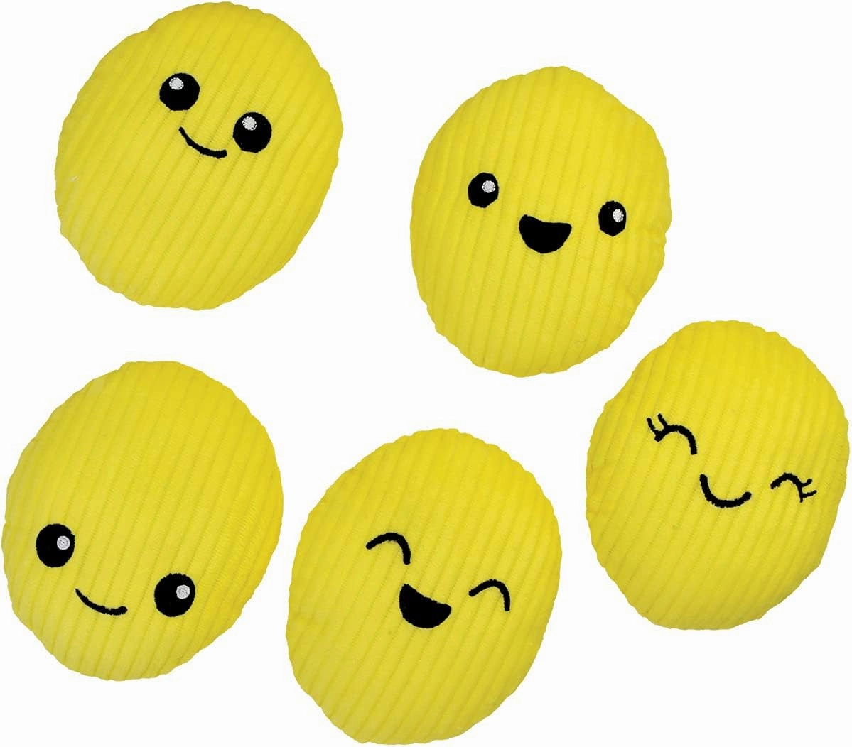 iscream Play with Your Food! Potato Chip Fleece Play Pillow Set with Embriodered Accents