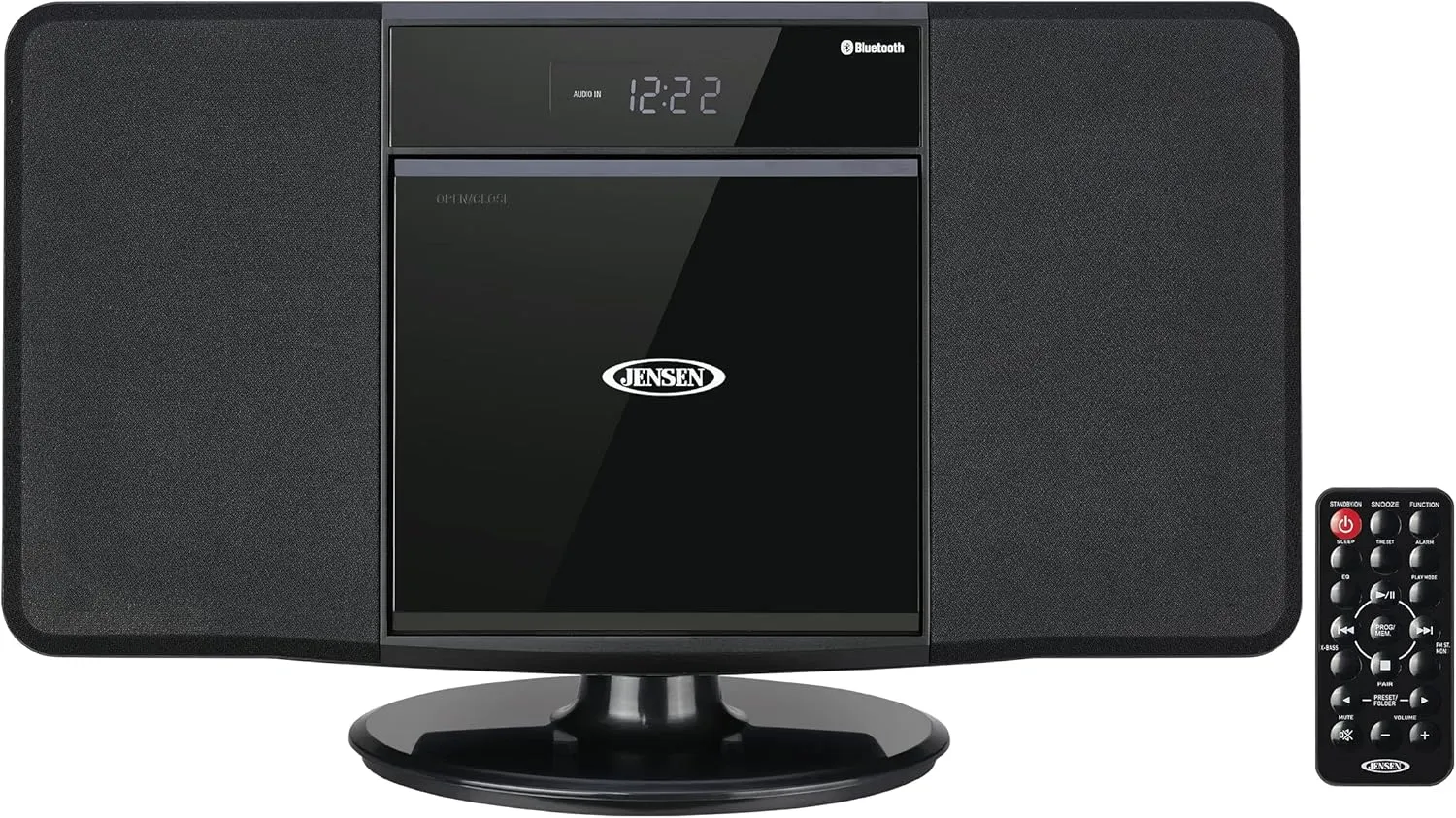JENSEN JBS-300 Wall Mountable Bluetooth Music System with MP3 CD Player/Digital AM/FM Stereo Reveiver and Remote Control