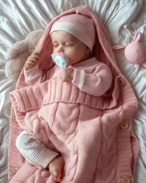JIZHI Lifelike Reborn Baby Dolls - 18 Inch-Soft Body Realistic-Newborn Baby Dolls American Sleeping Girl Real Life Dolls with Clothes and Toy Accessories Gift for Kids Age 3 