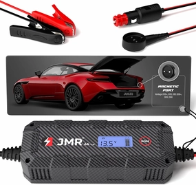 JMR Battery Charger for Aston Martin DB11 DBX Vantage DBS DB12 Trickle Charger Conditioner Maintainer (Magnetic Port, Add Lithium Mode)