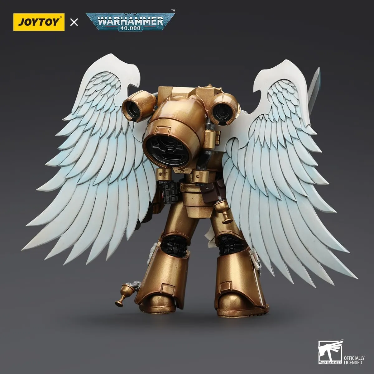 JOYTOY Warhammer 40,000 1/18 Action Figures Blood Angels Sanguinary Guard with Encarmine Sword 1 Model Collection