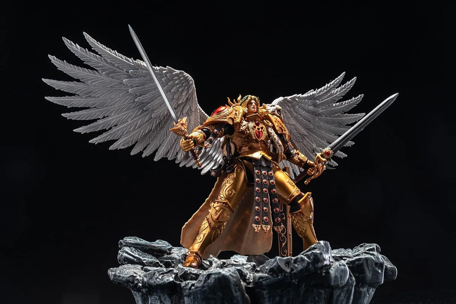 JOYTOY Warhammer 40K Blood Angels 1/18 Action Figures The IX Legion Blood Angels Sanguinius Primarch of The IXth Legion Model Collection