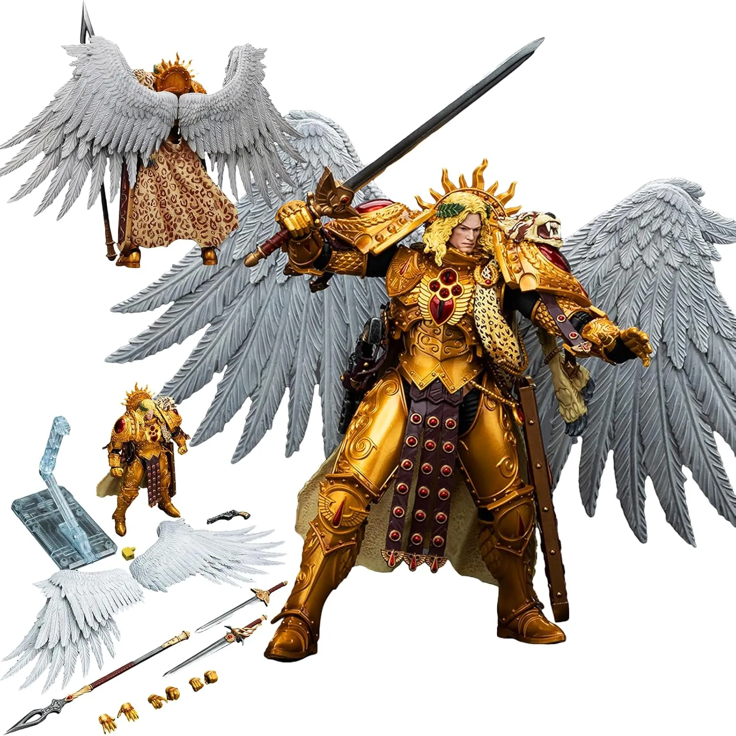 JOYTOY Warhammer 40K Blood Angels 1/18 Action Figures The IX Legion Blood Angels Sanguinius Primarch of The IXth Legion Model Collection