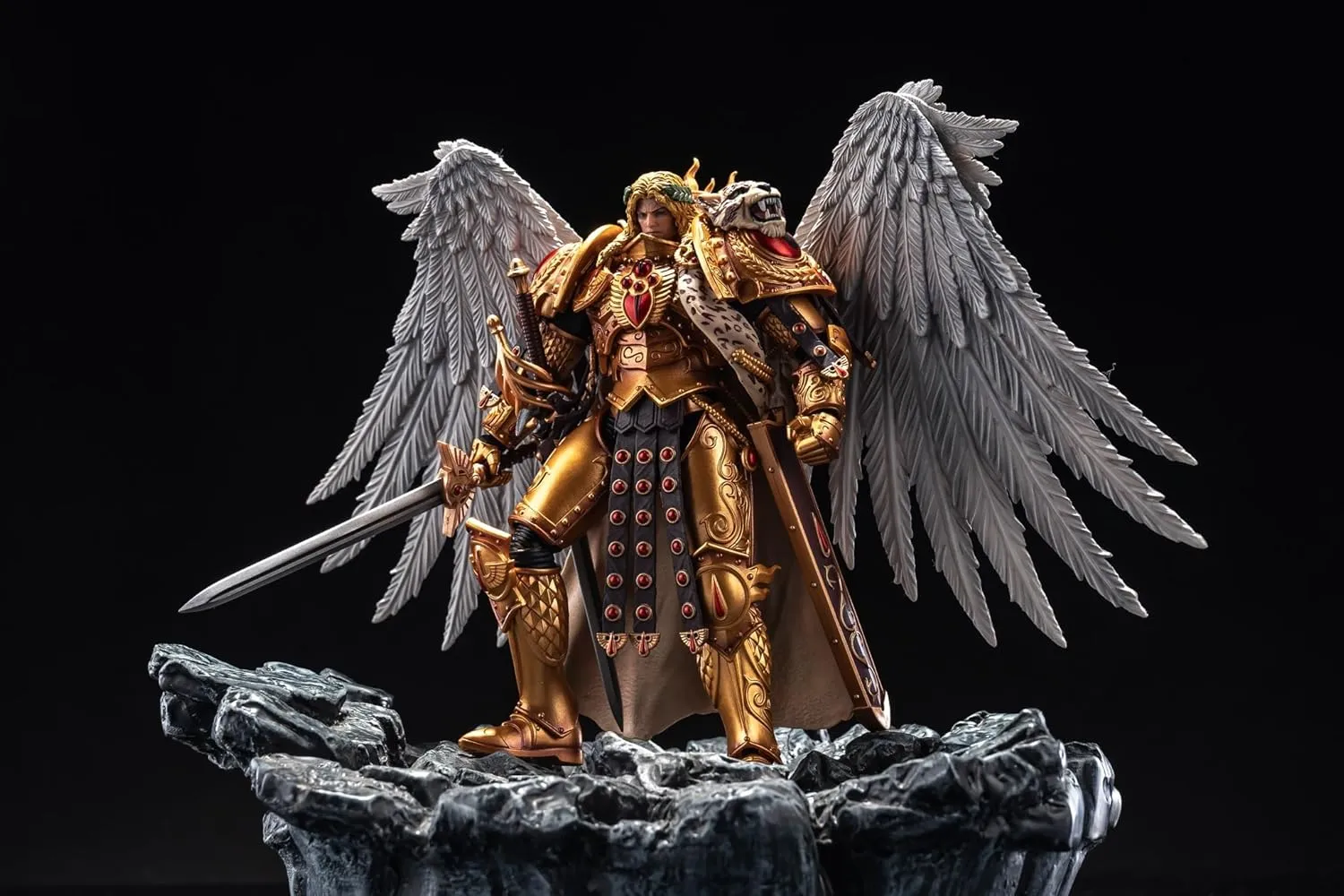 JOYTOY Warhammer 40K Blood Angels 1/18 Action Figures The IX Legion Blood Angels Sanguinius Primarch of The IXth Legion Model Collection